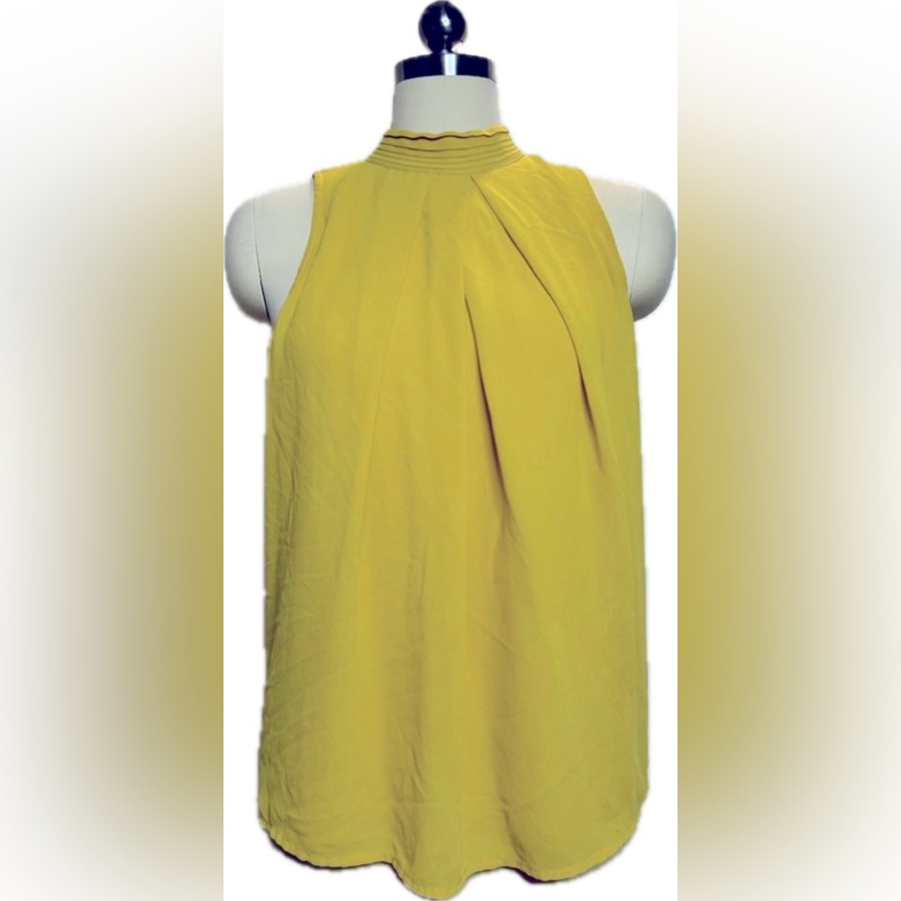 Yellow turtleneck blouse. Small.